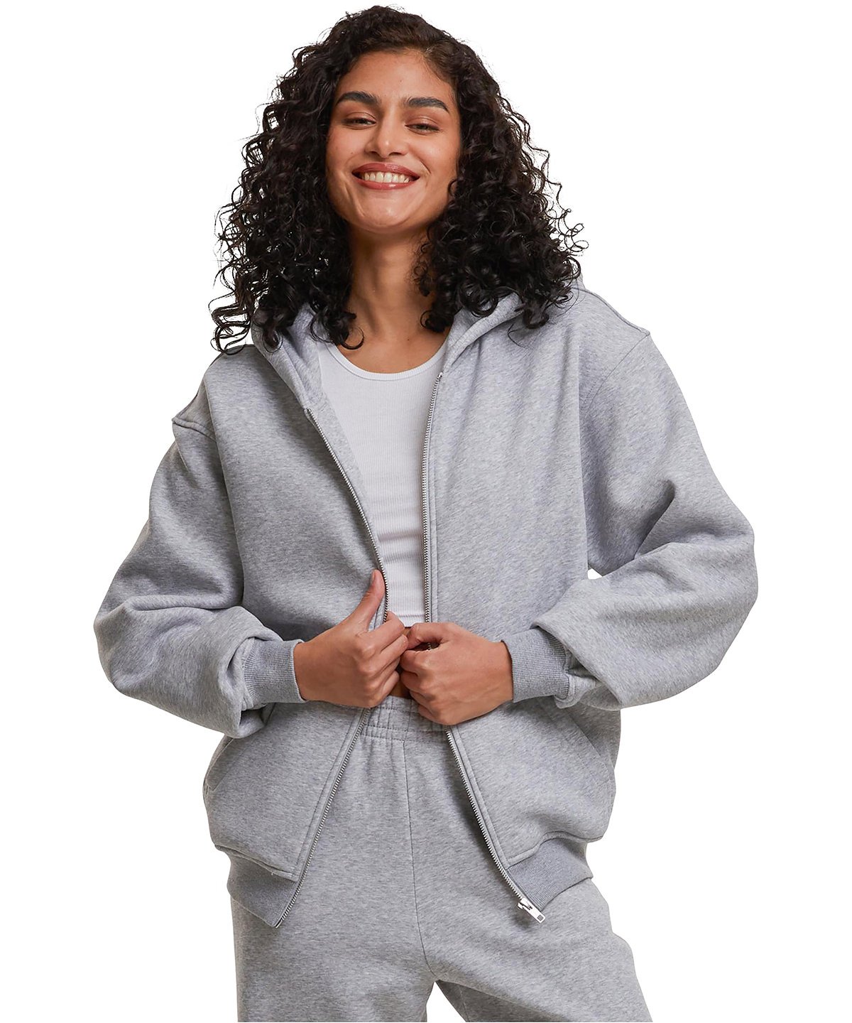 Women’s loose-fit zip hoodie
